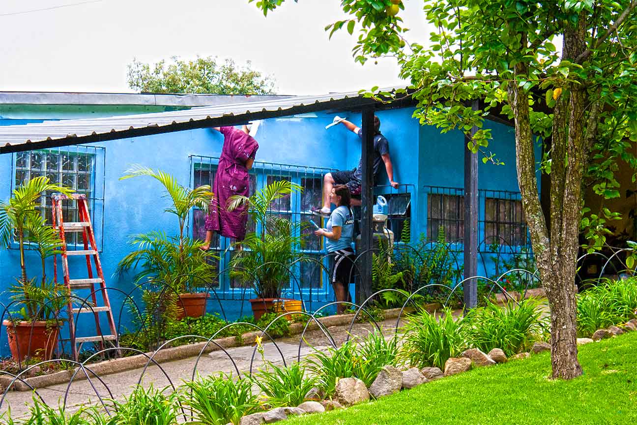Visitor's painting Bubba and Sandra's house