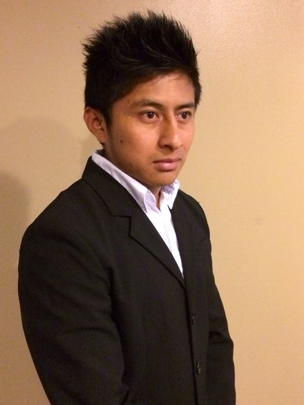 Here is Oscar who passed his orals and will graduate in October as an architect.