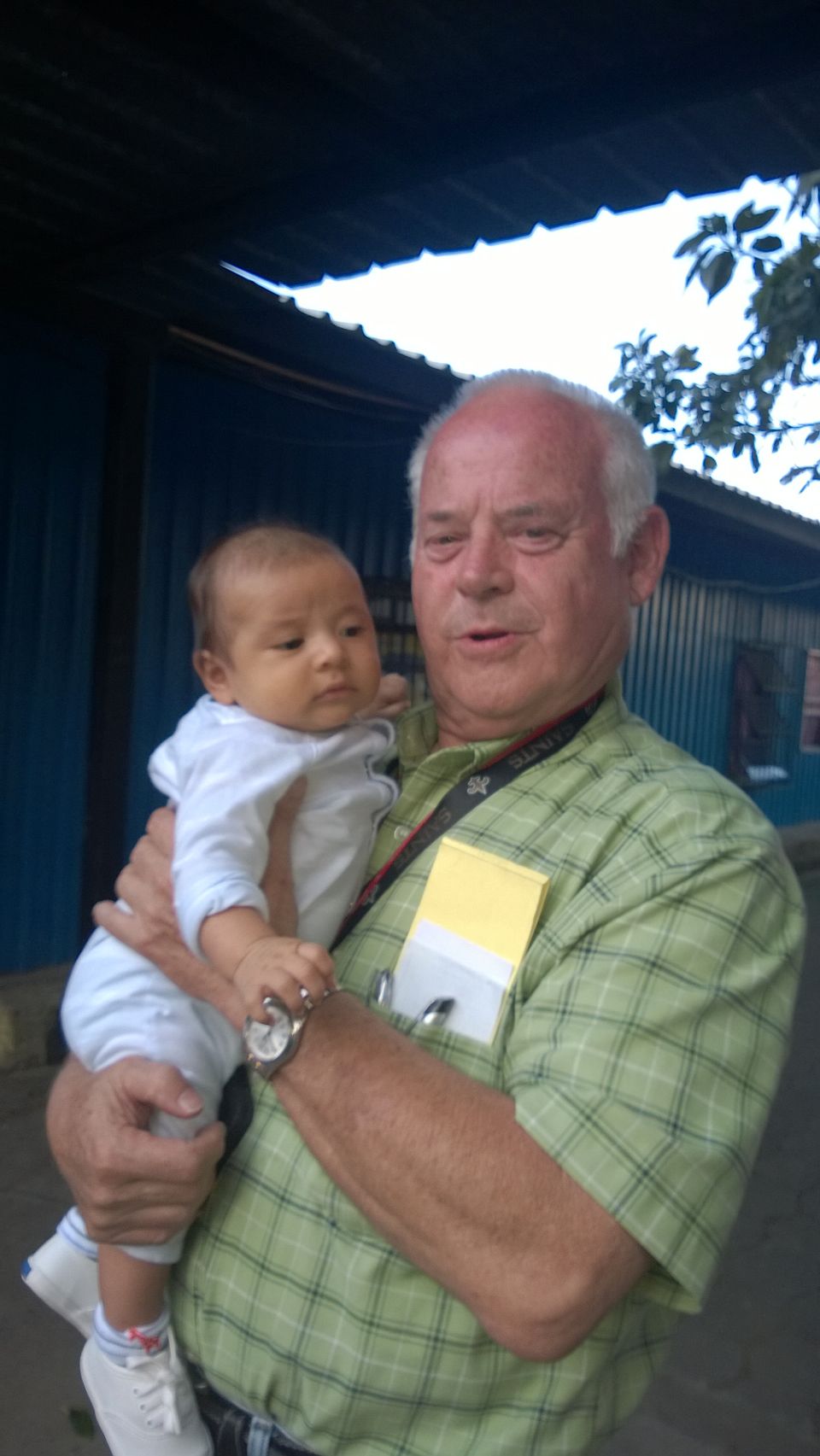 Grandpaw with Javi, the son of Josue' and Estella.