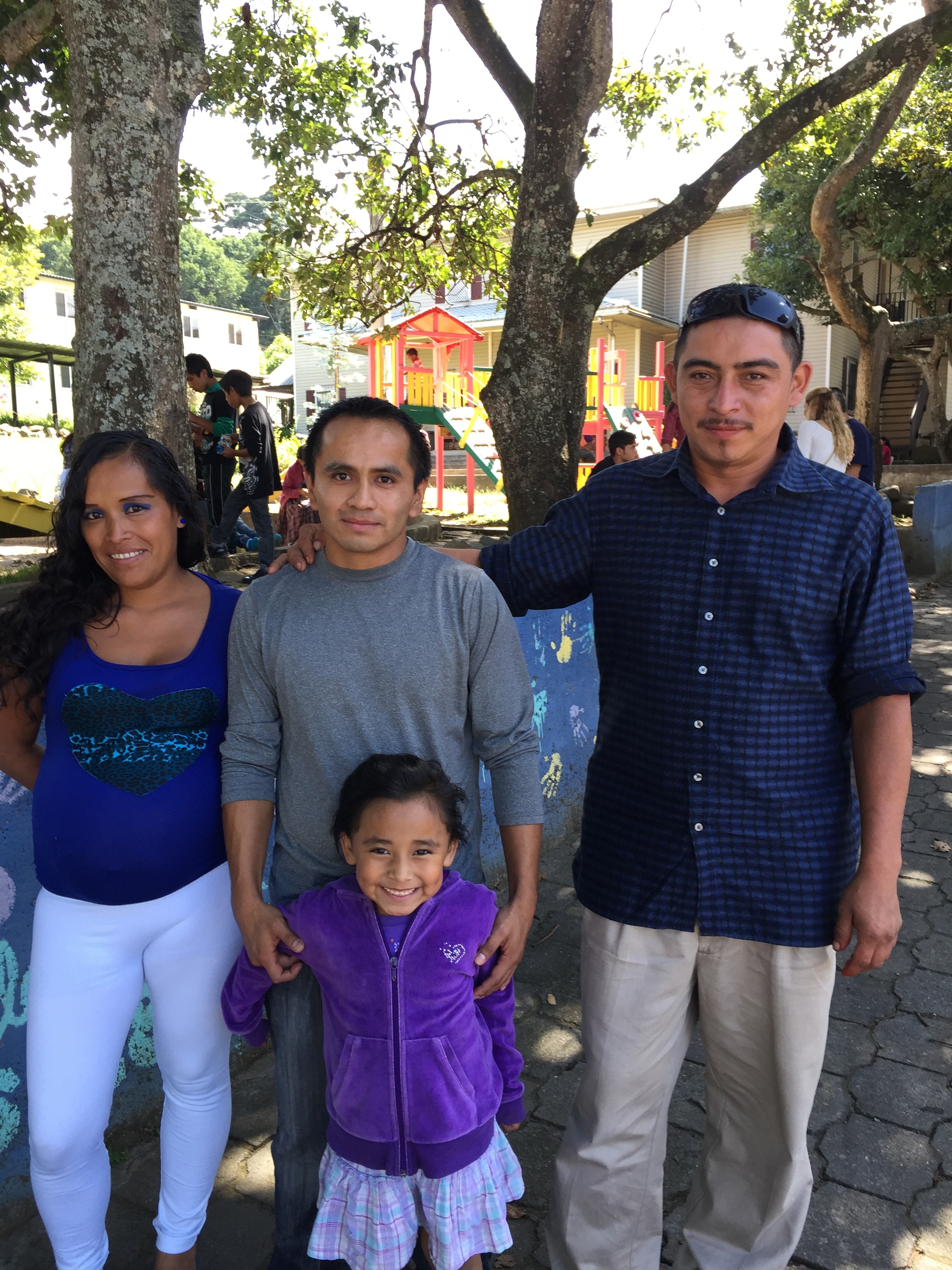 Victor with his sister and her family