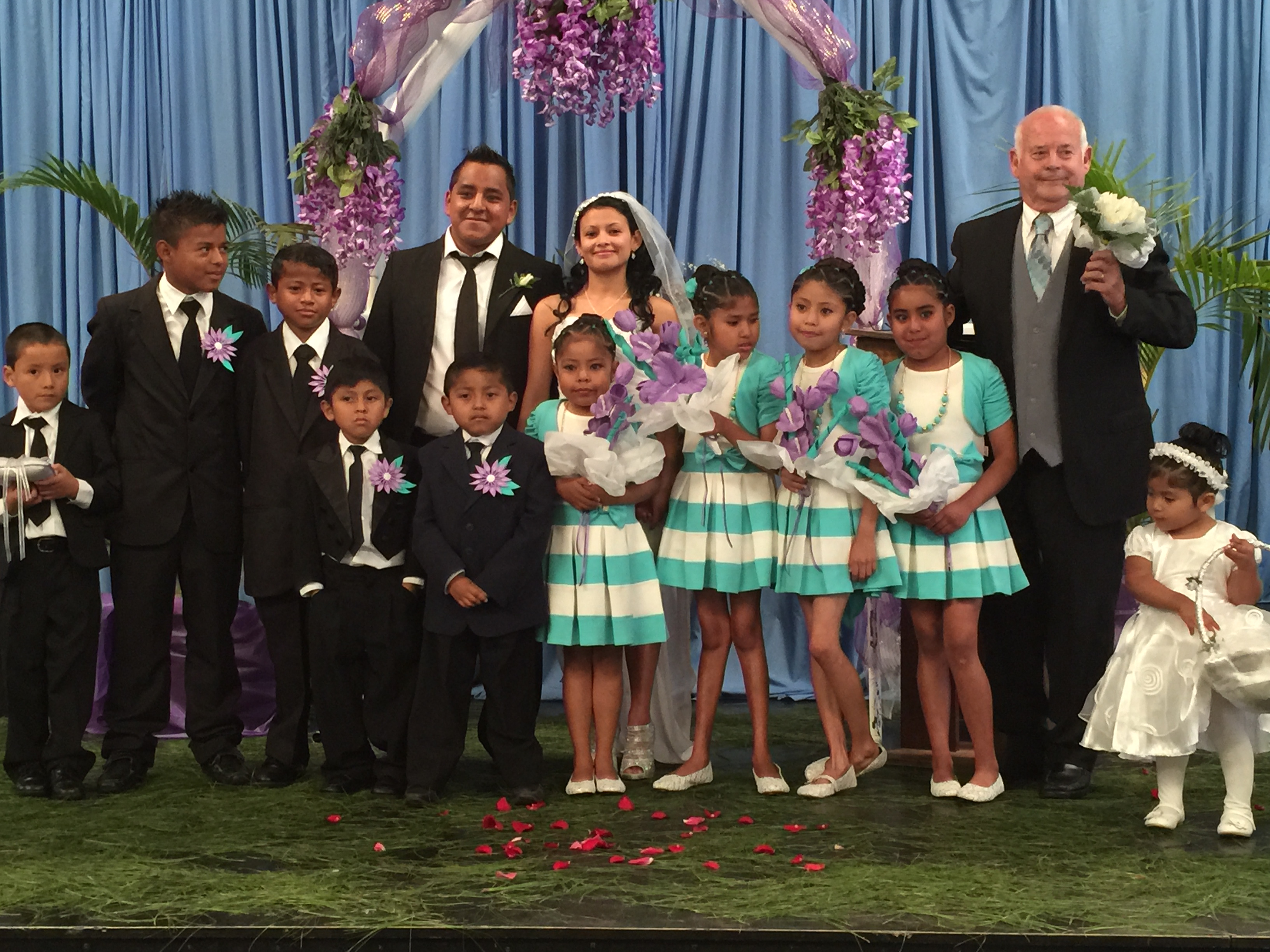 Rosario chose the dialysis children as groomsmen and brides maids