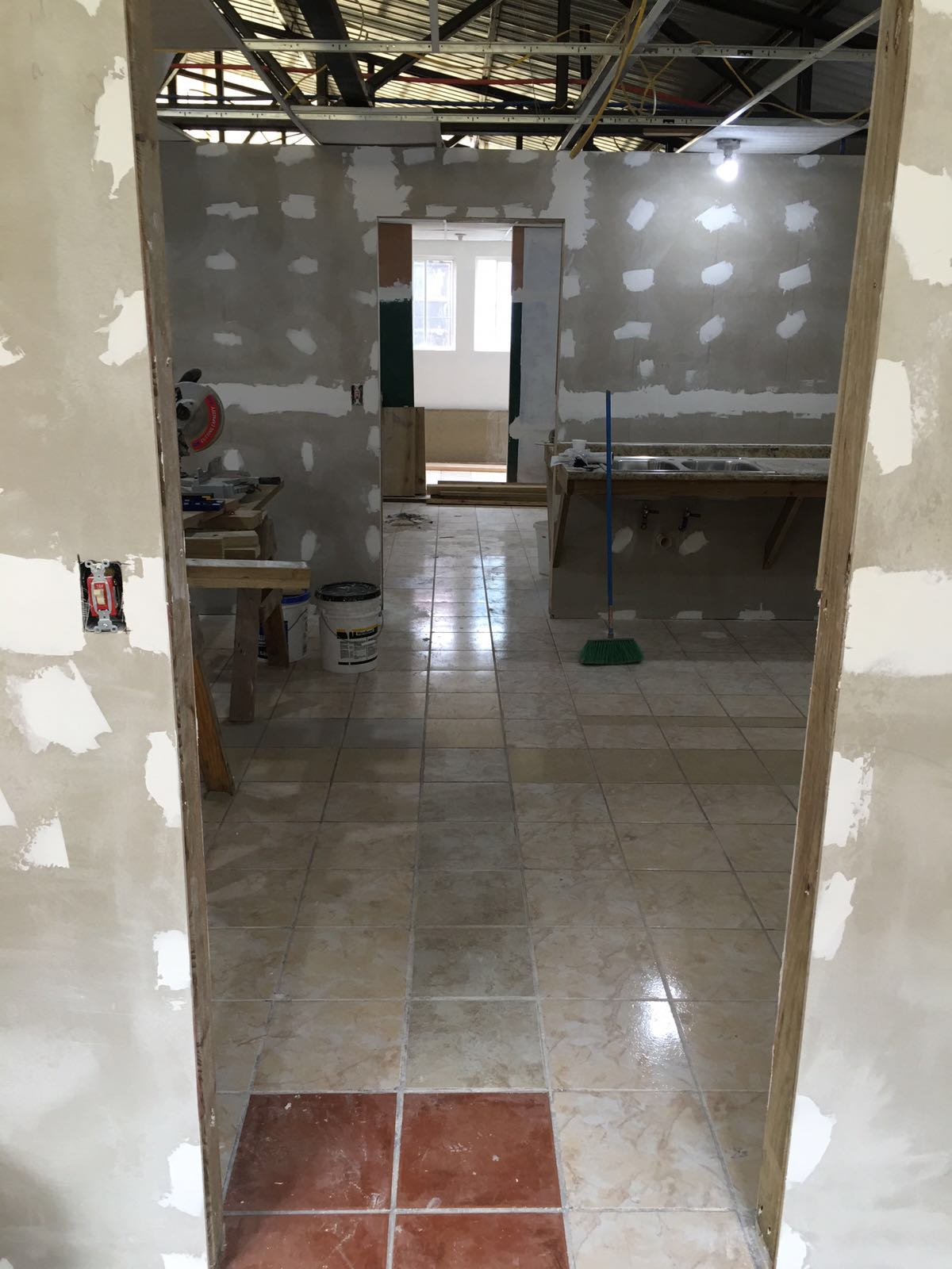 First floor of the hospital? Where is the painter?