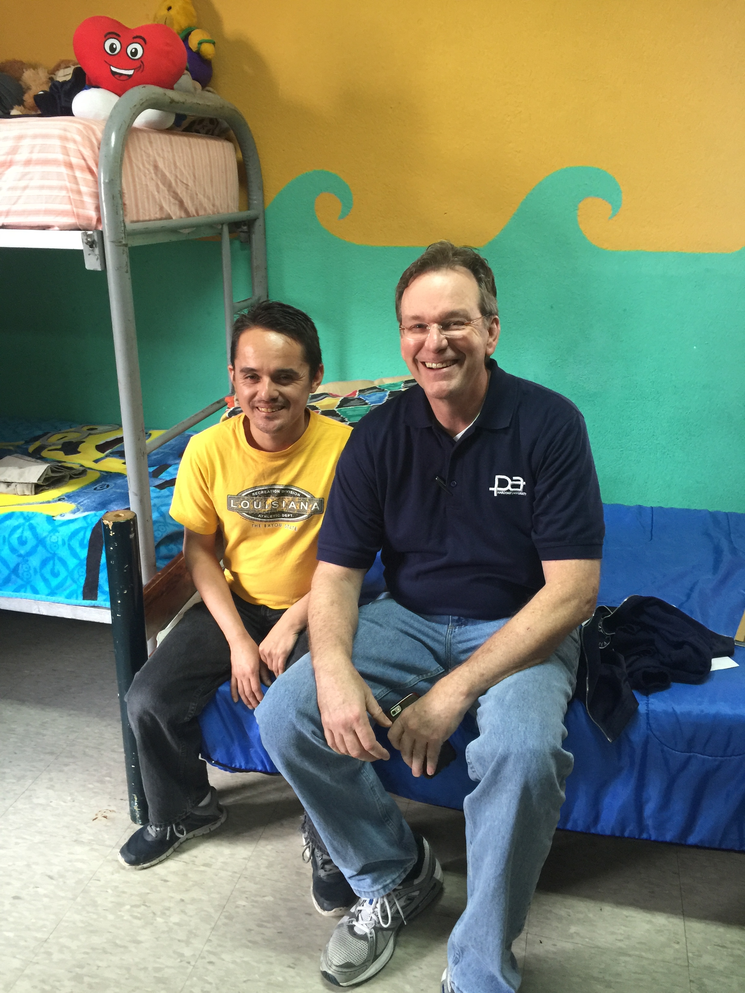 Aroldo with the chairman, Wes