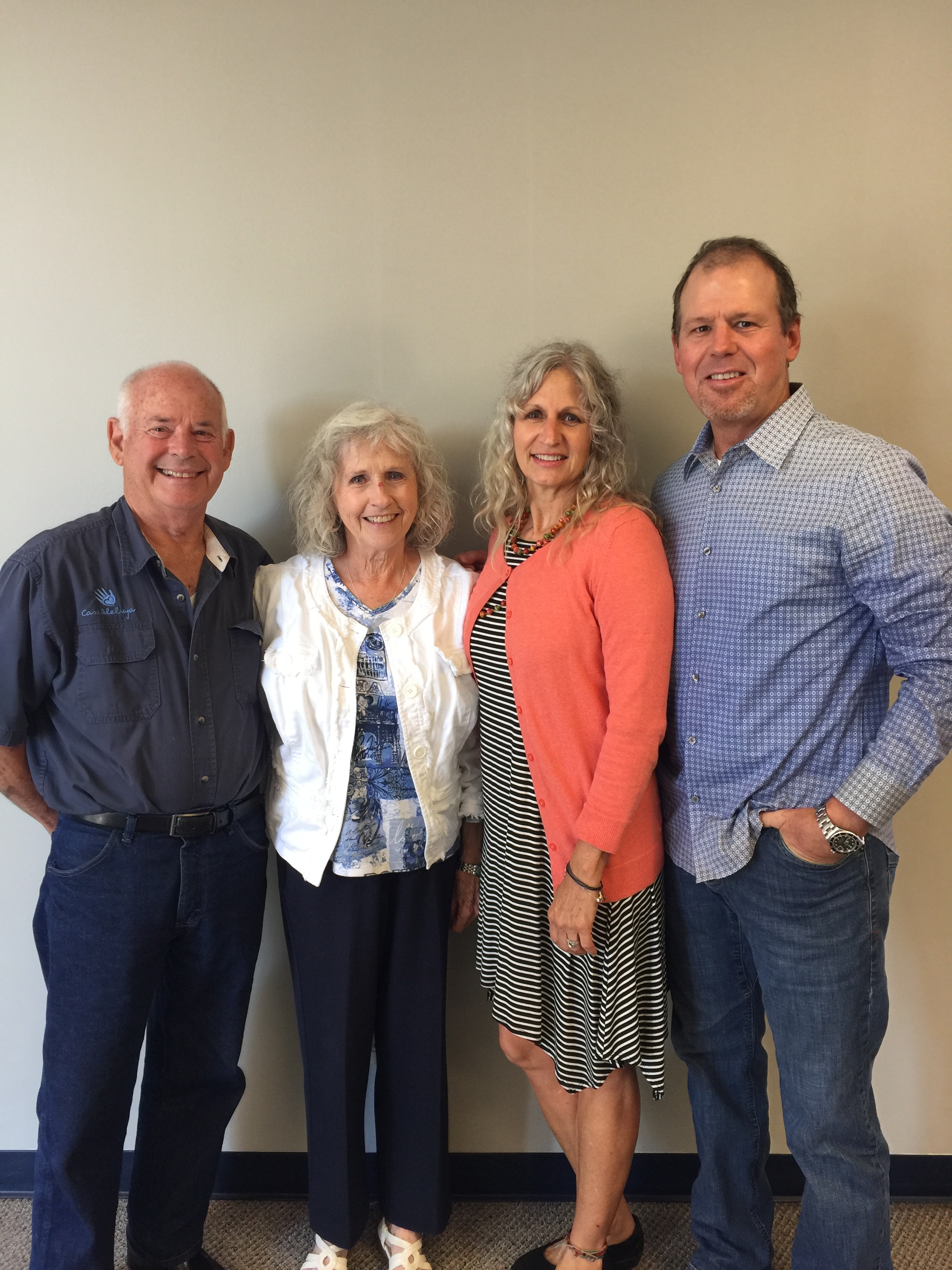 Dottie and I with Thom and Shawna our hosts for 16 days.